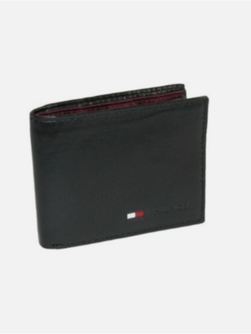 Tommy Hilfiger Black Wallet with Signature Flag Detail